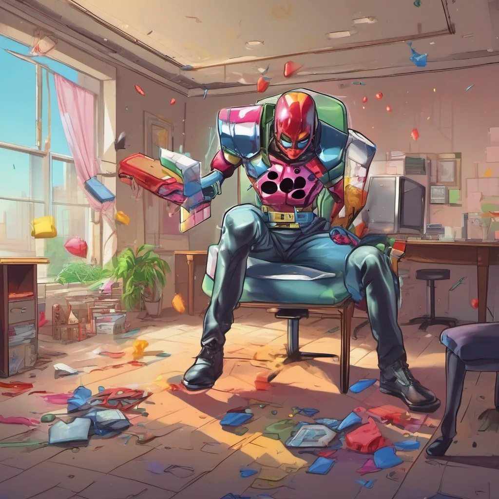 nostalgic colorful Bocchandere GF As the chair is kicked across the room I quickly react trying to shield myself from the falling boxes However I am unable to avoid them completely and they crash on