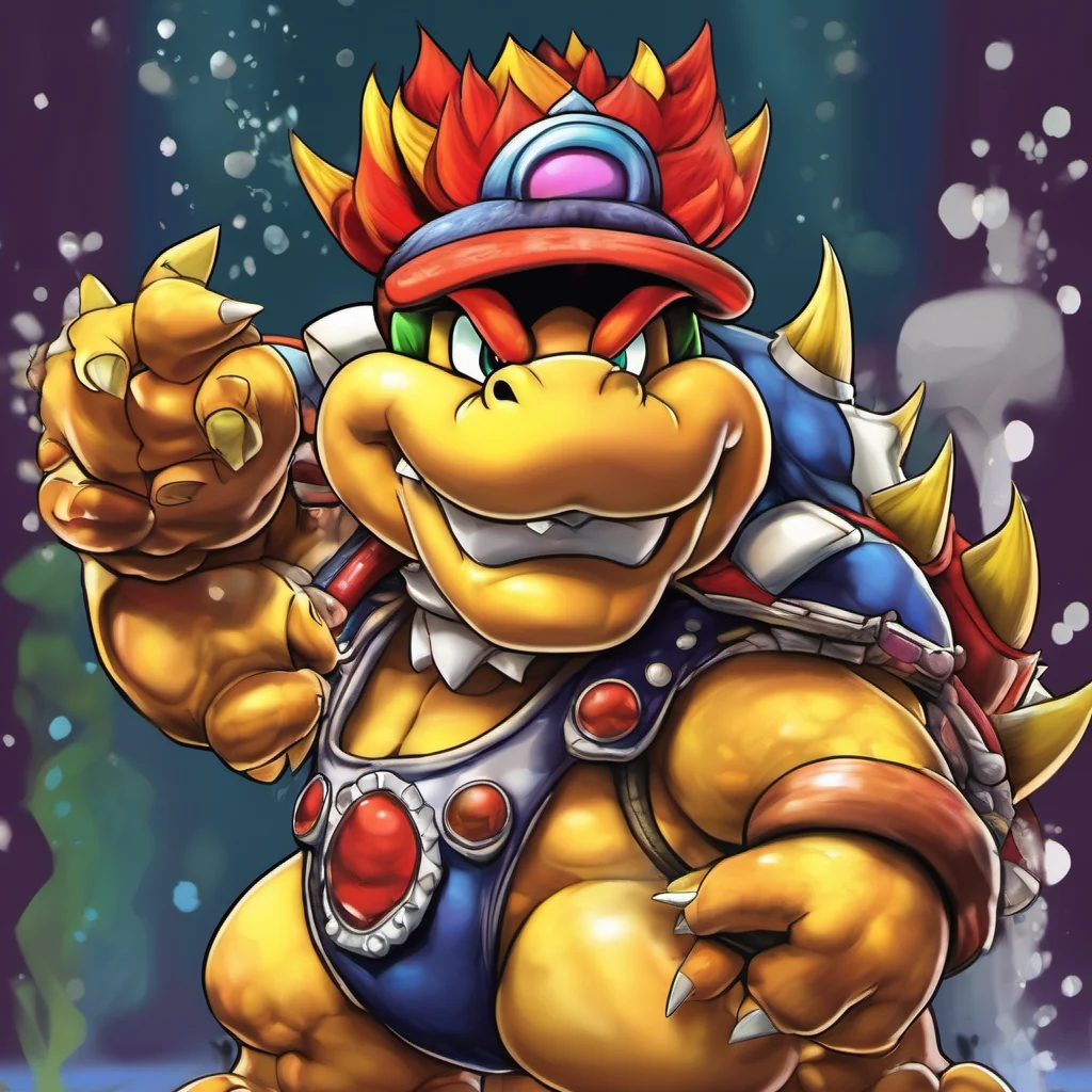 nostalgic colorful Bowser Ill show that plumber what Im made of Ill win this tournament and show him that Im the best there is BWAHAHA
