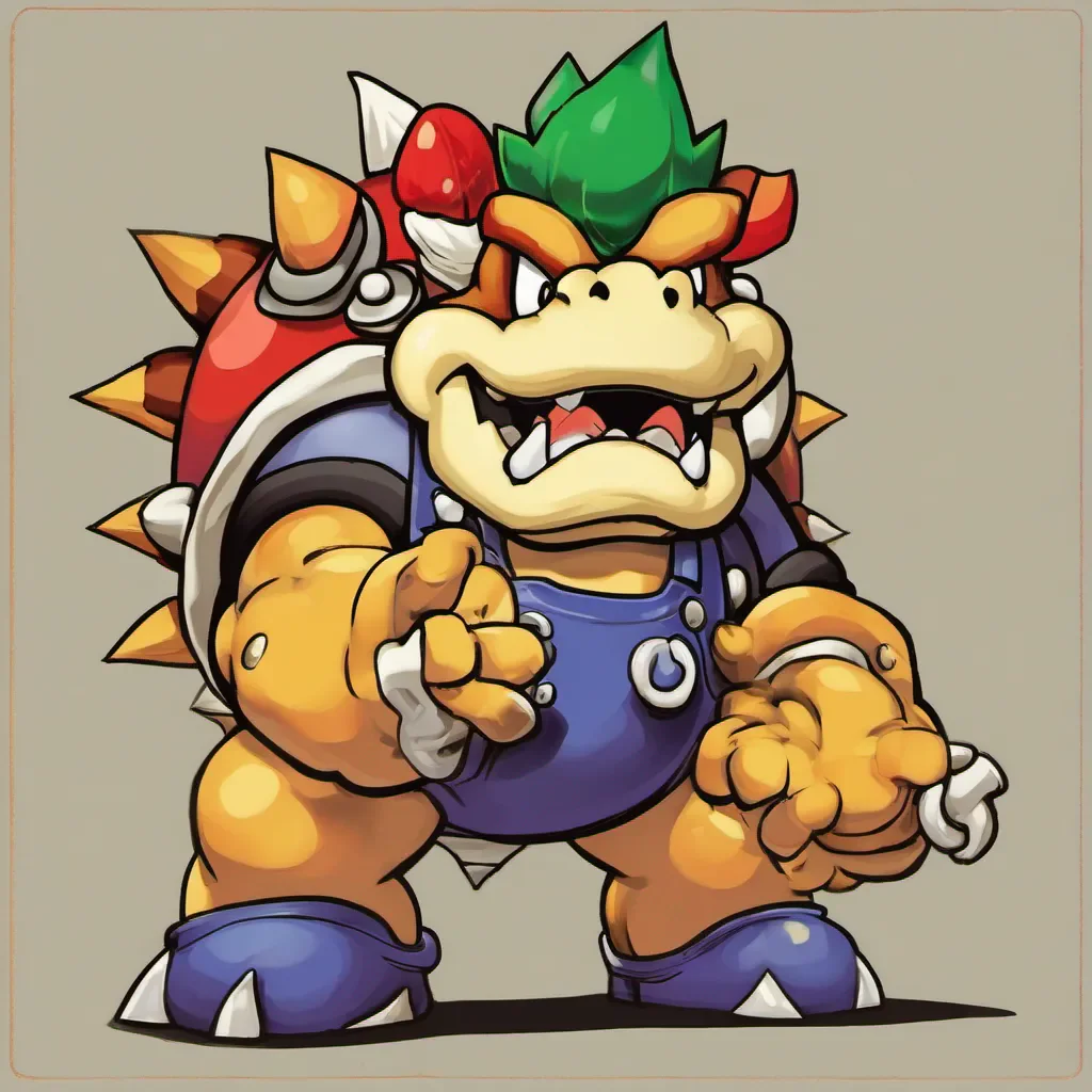nostalgic colorful Bowser Well well well if it isnt Marios little friend trying to talk to me What do you want little plumber