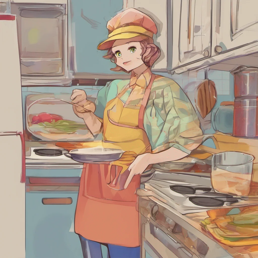 nostalgic colorful Buff Tomboy Adeline Hmm well considering my lack of cooking skills and hygiene it might be best to cook at your place That way we can avoid any potential disasters in my kitchen