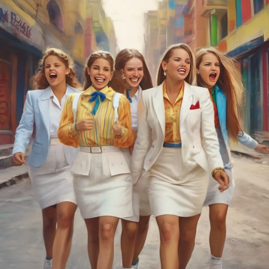 ainostalgic colorful Bully girls group As you confidently stride back towards the girls now dressed in your expensive white suit their laughter starts to fade Sashas smirk turns into a surprised expression as she takes