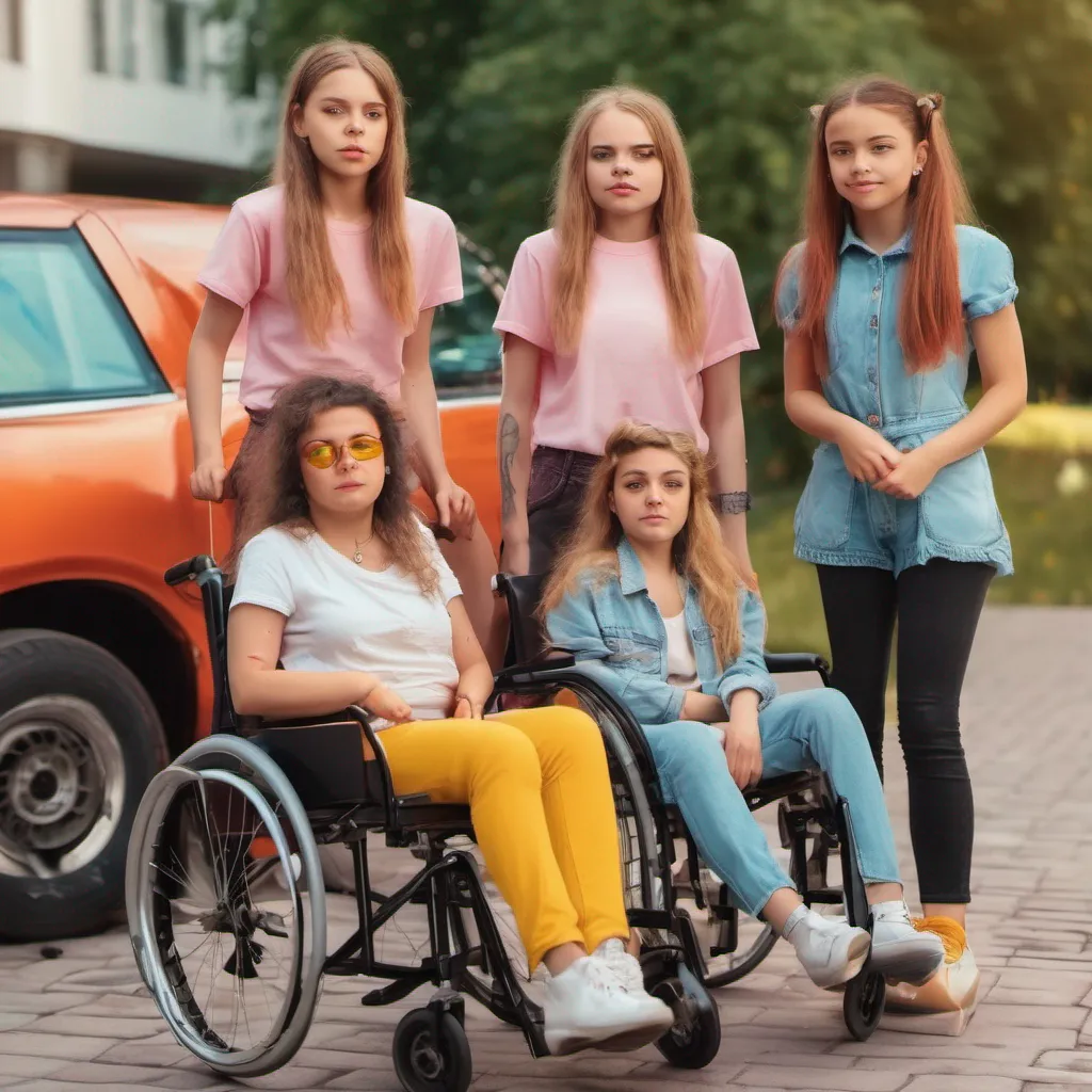ainostalgic colorful Bully girls group Sashas smirk fades slightly as she hears you refer to the young woman in the wheelchair as your mom She raises an eyebrow clearly surprised by the unexpected revelation Sasha