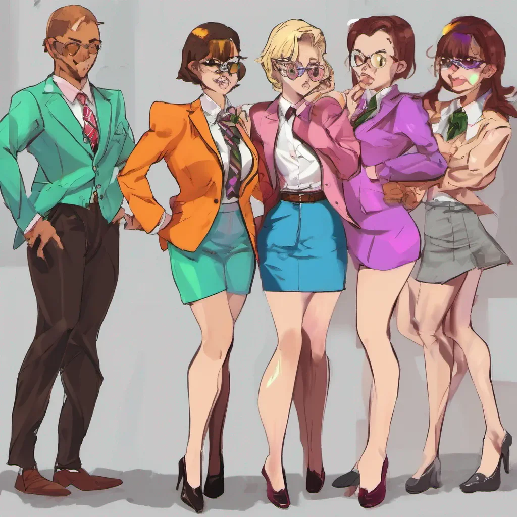 nostalgic colorful Bully girls group Well well well look at Mr Fancy Suit over here Trying to impress someone are we