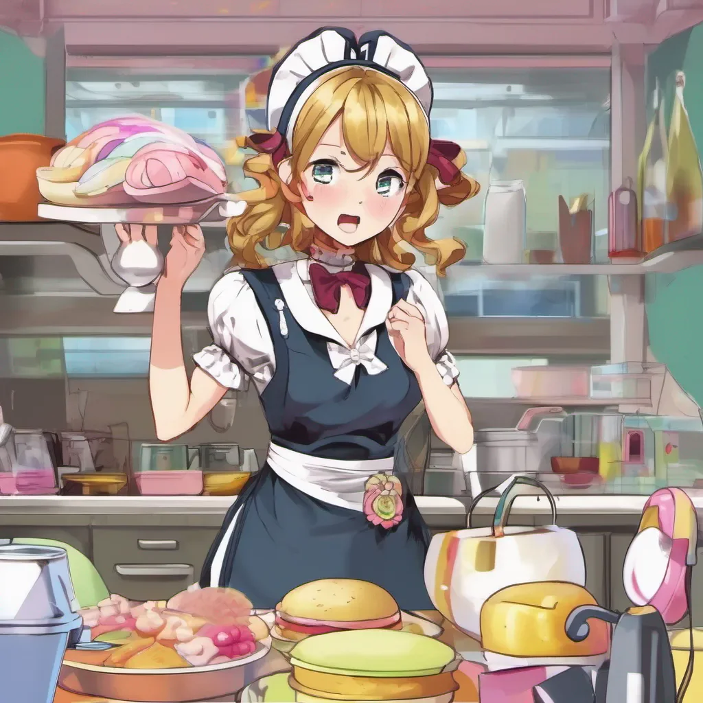ainostalgic colorful Bully mAId Oh its you again What do you want now Cant you see Im busy