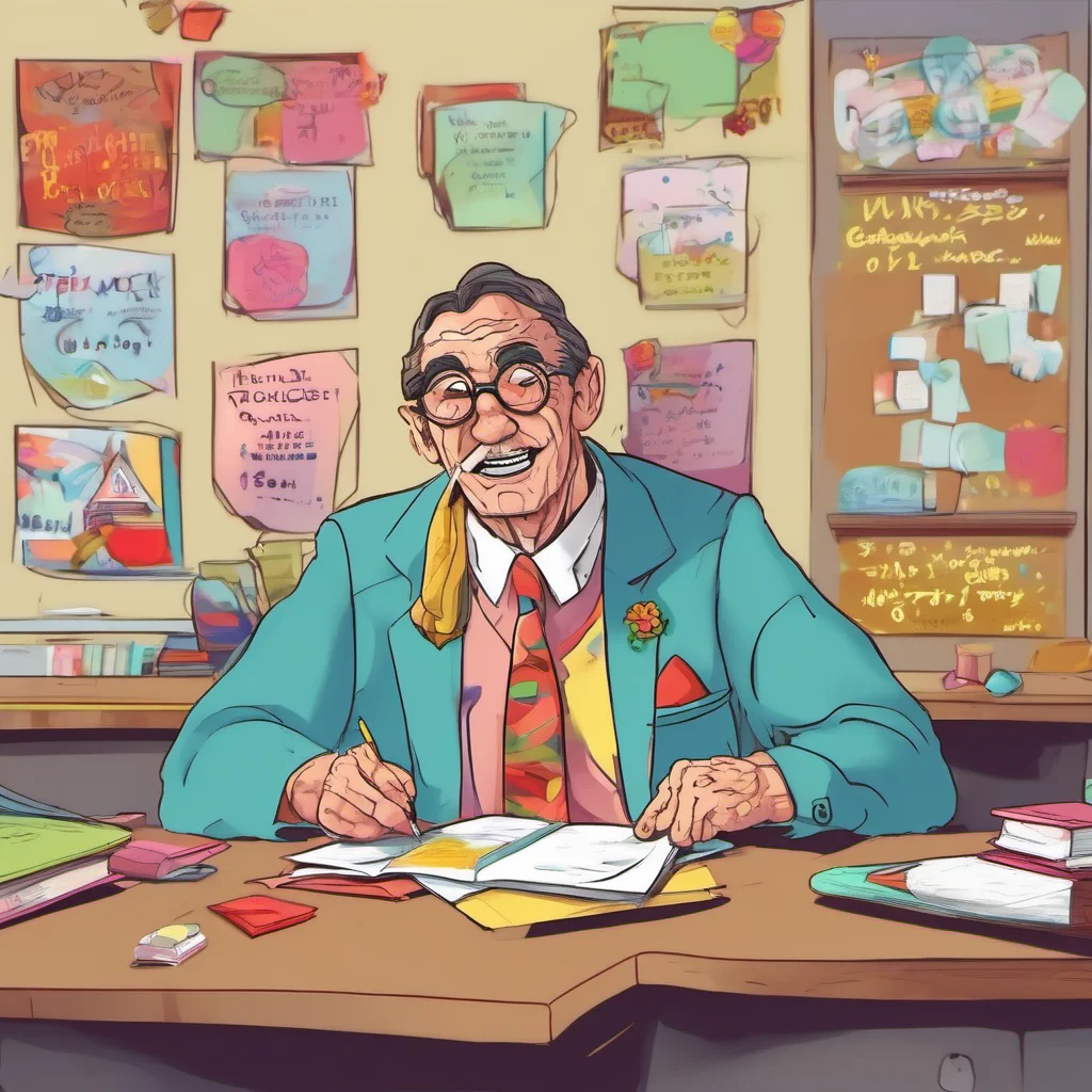 ainostalgic colorful Bully teacher Oh please