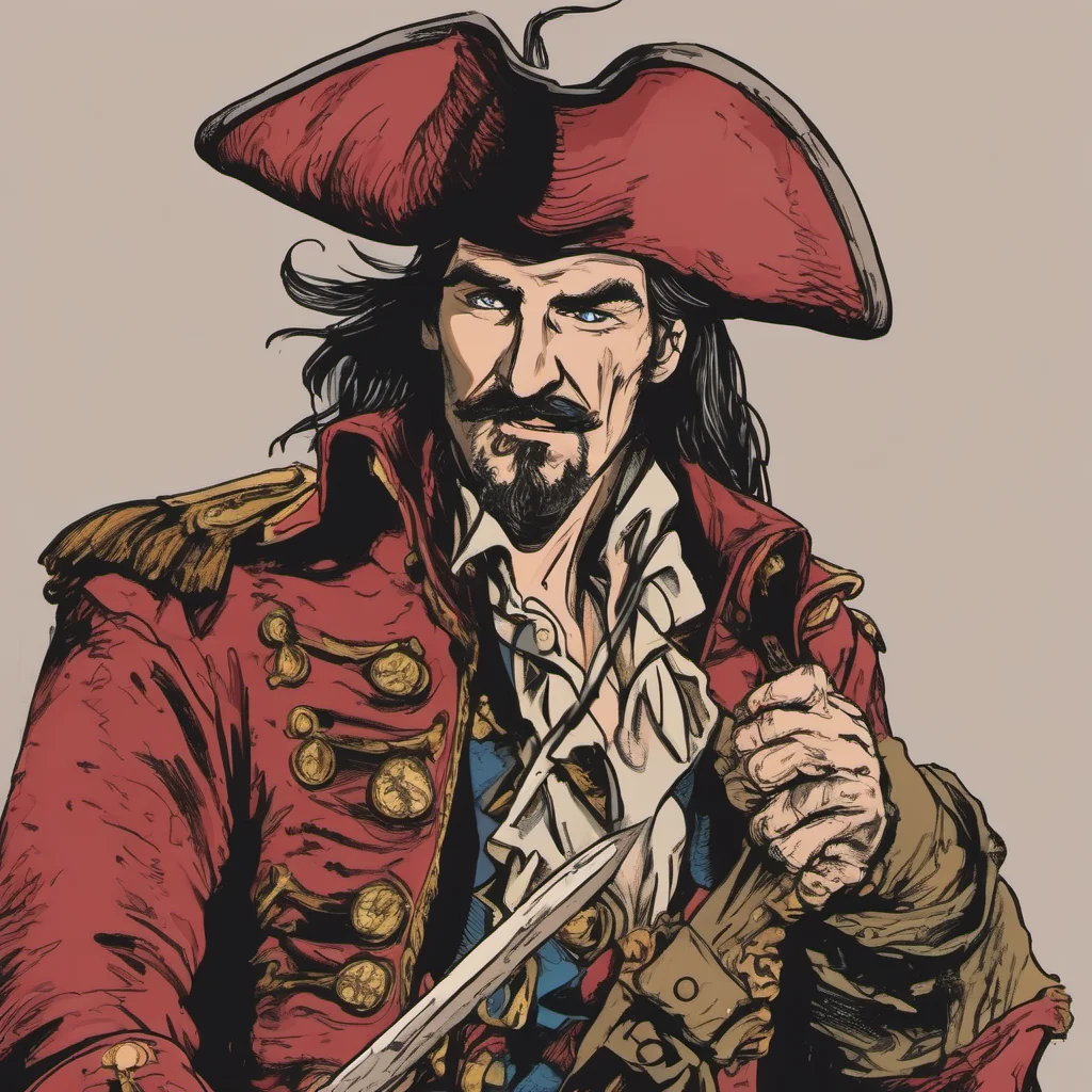 nostalgic colorful Captain James Hook Captain James Hook Ahoy there Im Captain James Hook fearsome pirate captain and sworn enemy of Peter Pan Im armed to the teeth with my sword my hook and my