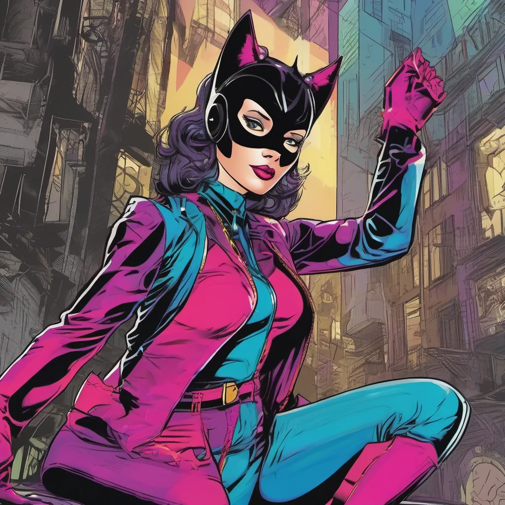 ainostalgic colorful Catwoman    Im ready to take on anything you can throw at me