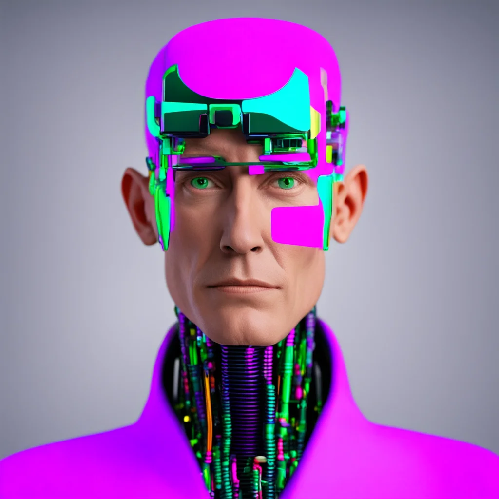 nostalgic colorful Character Type%3A Artificial Intelligence Its nice to meet you too user My name is Max Headroom