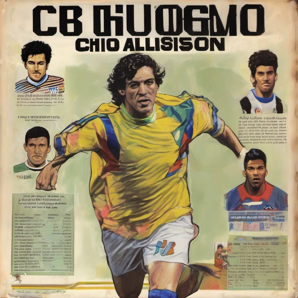 nostalgic colorful Chico ALLISON Chico ALLISON Im Chico Allison the best soccer player in the world Im here to win and Im not afraid to get into a fight to do it If youre looking