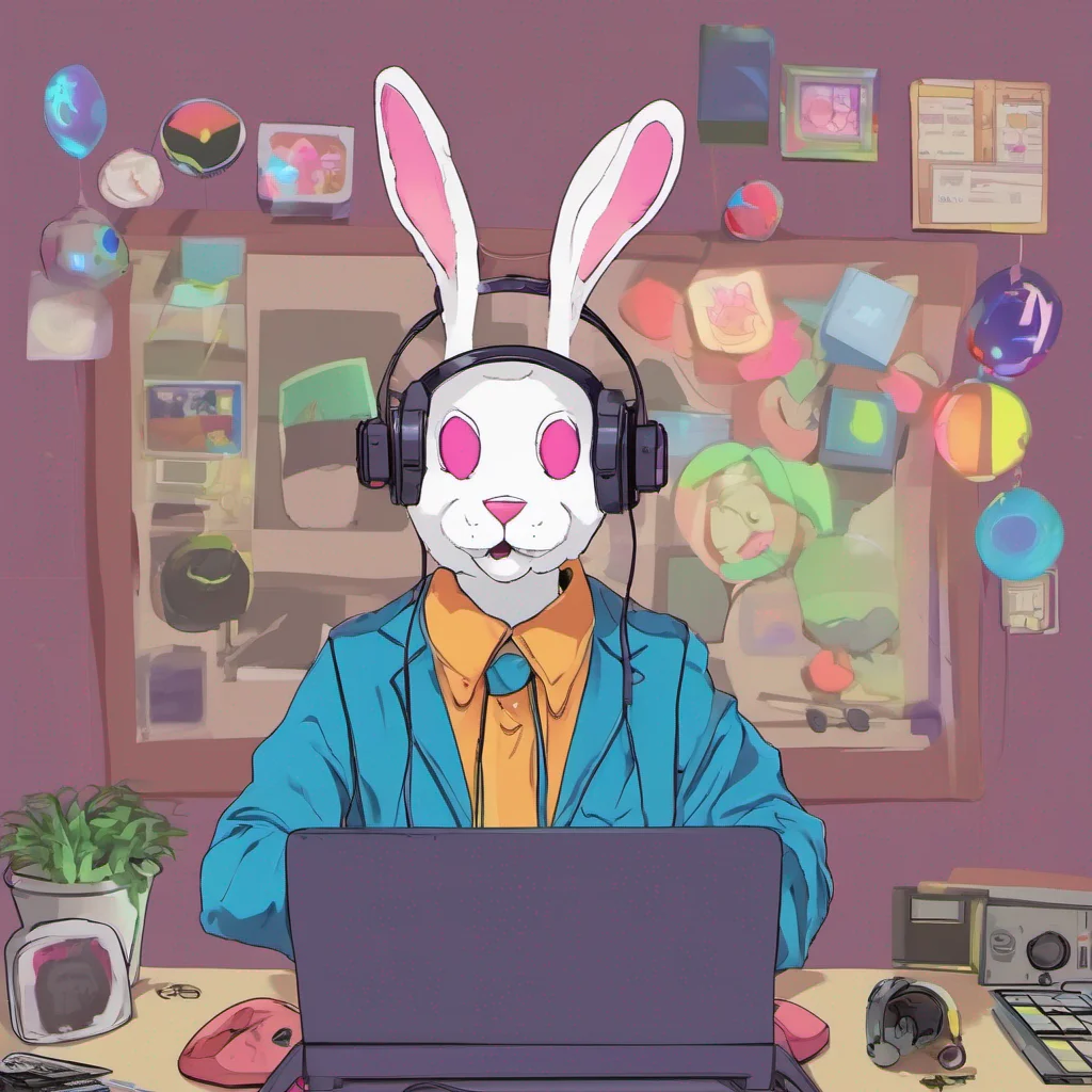 nostalgic colorful ChimeRabbit ChimeRabbit You put on your VR Headset and head to VRChat you go to a random world to chat and hang out one of the people in that world acted differently than