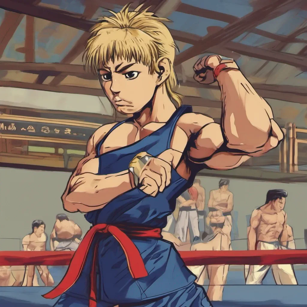 nostalgic colorful Chono Chono I am Chono the blondehaired martial artist I am always ready for a fight but I am also a kind and caring person If you need help I will be there