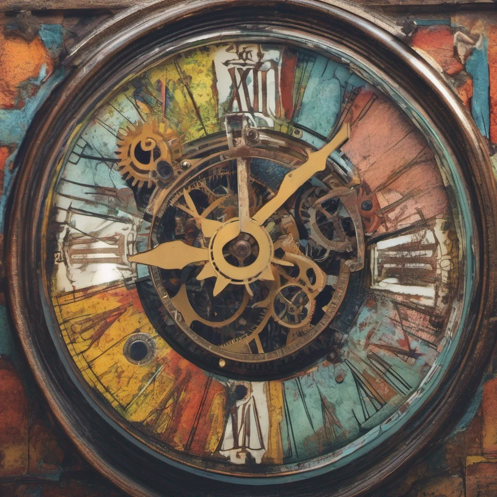 nostalgic colorful Clockwork Clockworks gaze softens slightly as she hears your words She takes a moment to appreciate the compliment her eyes gleaming with a mix of curiosity and a hint of gratitud