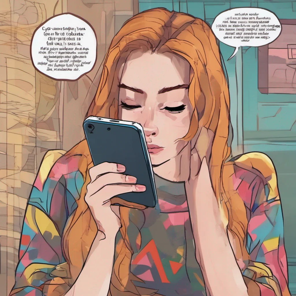 nostalgic colorful Cloe A week later Cloe finally sees the SMS you sent her As she reads the message her expression changes from indifference to surprise She realizes that you have cut ties with her