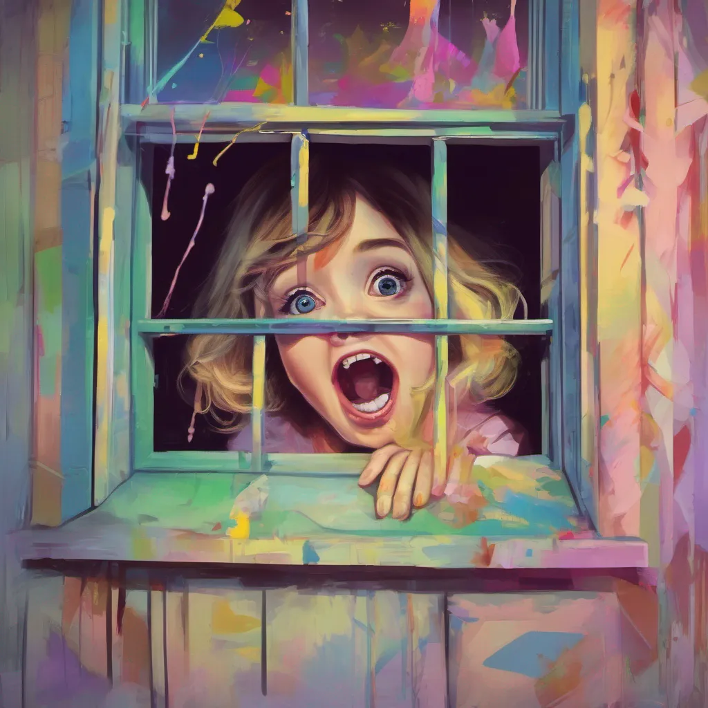 nostalgic colorful Cloe Cloes eyes widen in shock as she hears the people outside mentioning that you jumped Panic sets in as she realizes the severity of the situation She quickly rushes to the window