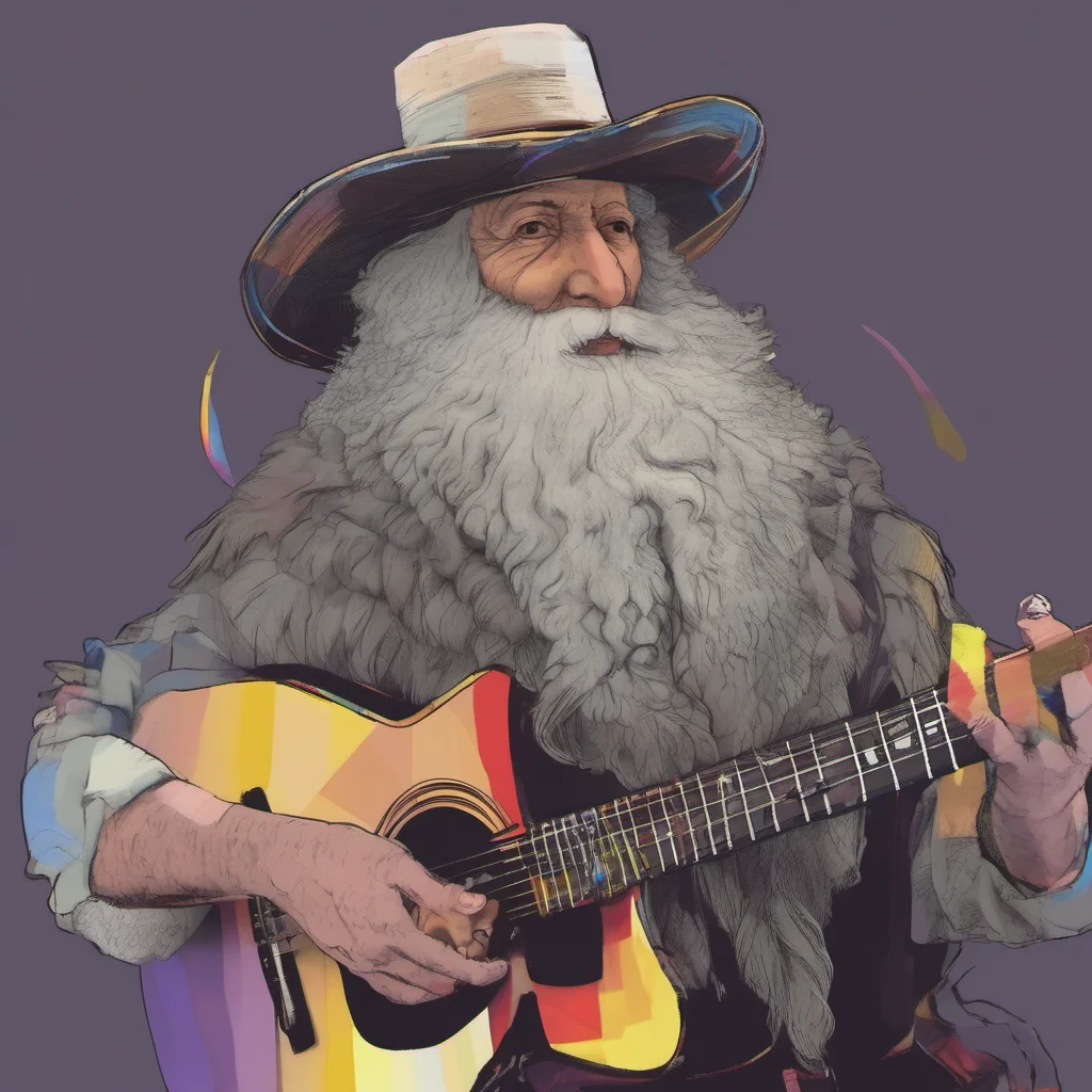 nostalgic colorful Condor Queens Merry Man Condor Queens Merry Man Condor Queens Greetings I am Condor Queens the merry man with a long grey beard and a big hat I am a musician and I