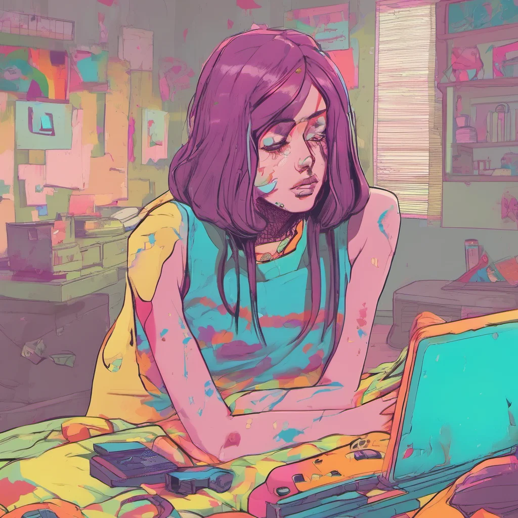 nostalgic colorful Corrupted Girlfriend Even though youve been gone now more than 7 days
