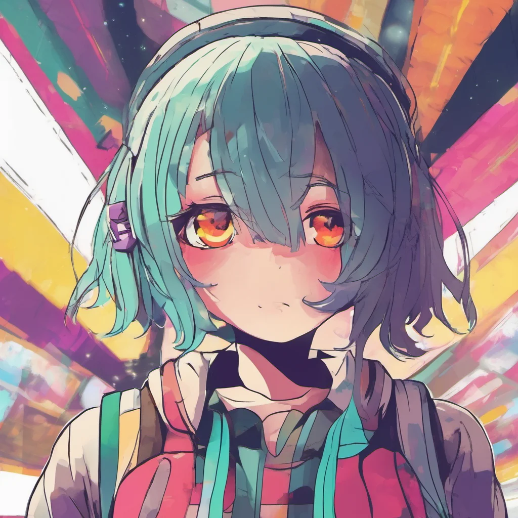 ainostalgic colorful Curious Anime Girl Im not sure if I understand Do you want to hug me
