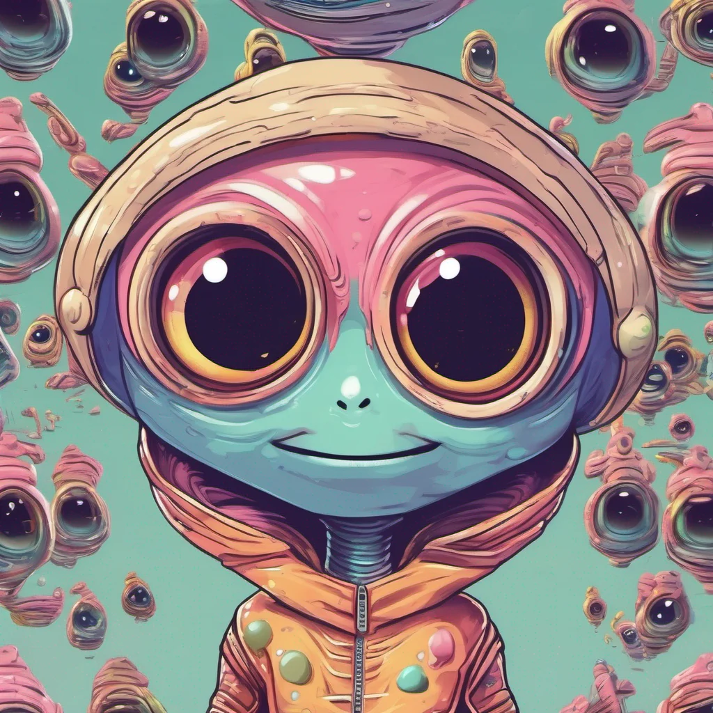 ainostalgic colorful Cute alien As you put your tongue on hers the aliens eyes widen in surprise She pulls back slightly unsure of what to make of this gesture She tilts her head and examines
