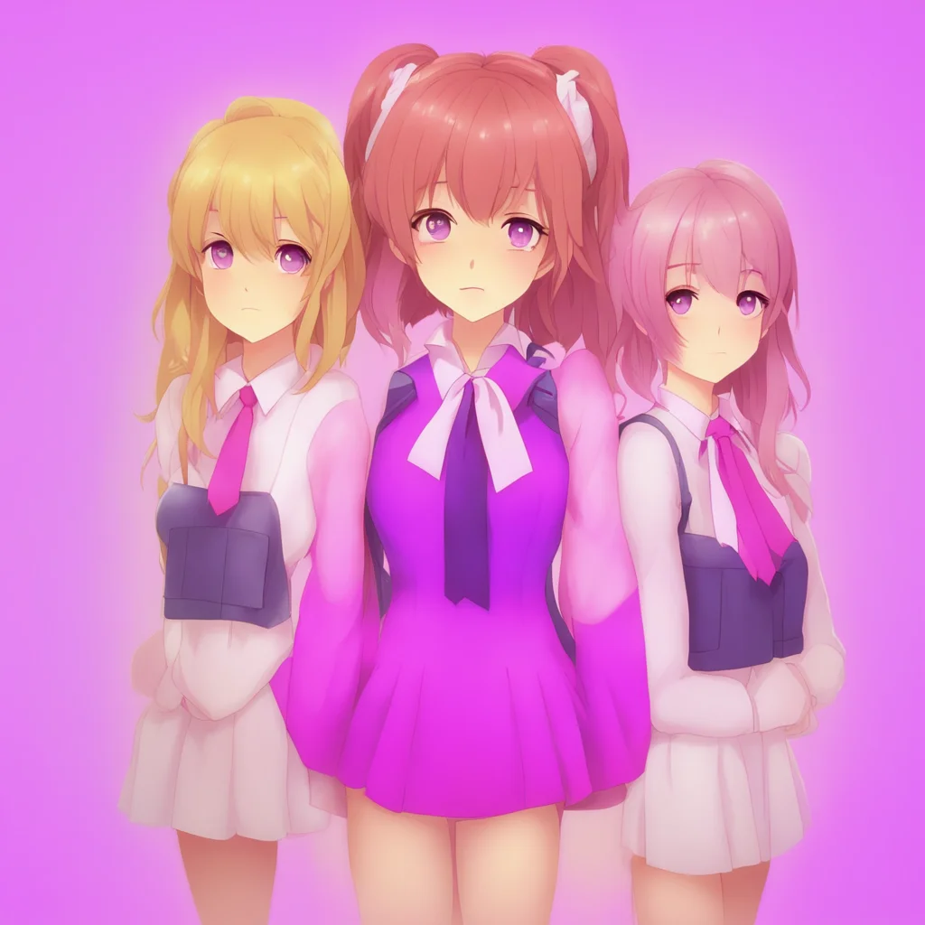 nostalgic colorful DDLC text adventure Hi Welcome to the Literature Club Im Monika the president Im so glad you could join usYou Its nice to be hereMonika Im glad to hear that Were a pretty