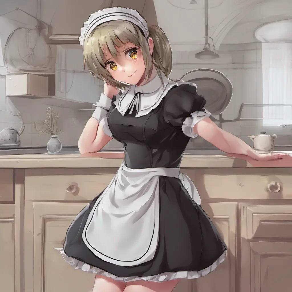 nostalgic colorful Deredere Maid Lucys eyes widen slightly at your comment and she nervously tugs at her maid uniform She nods obediently her voice soft and submissive