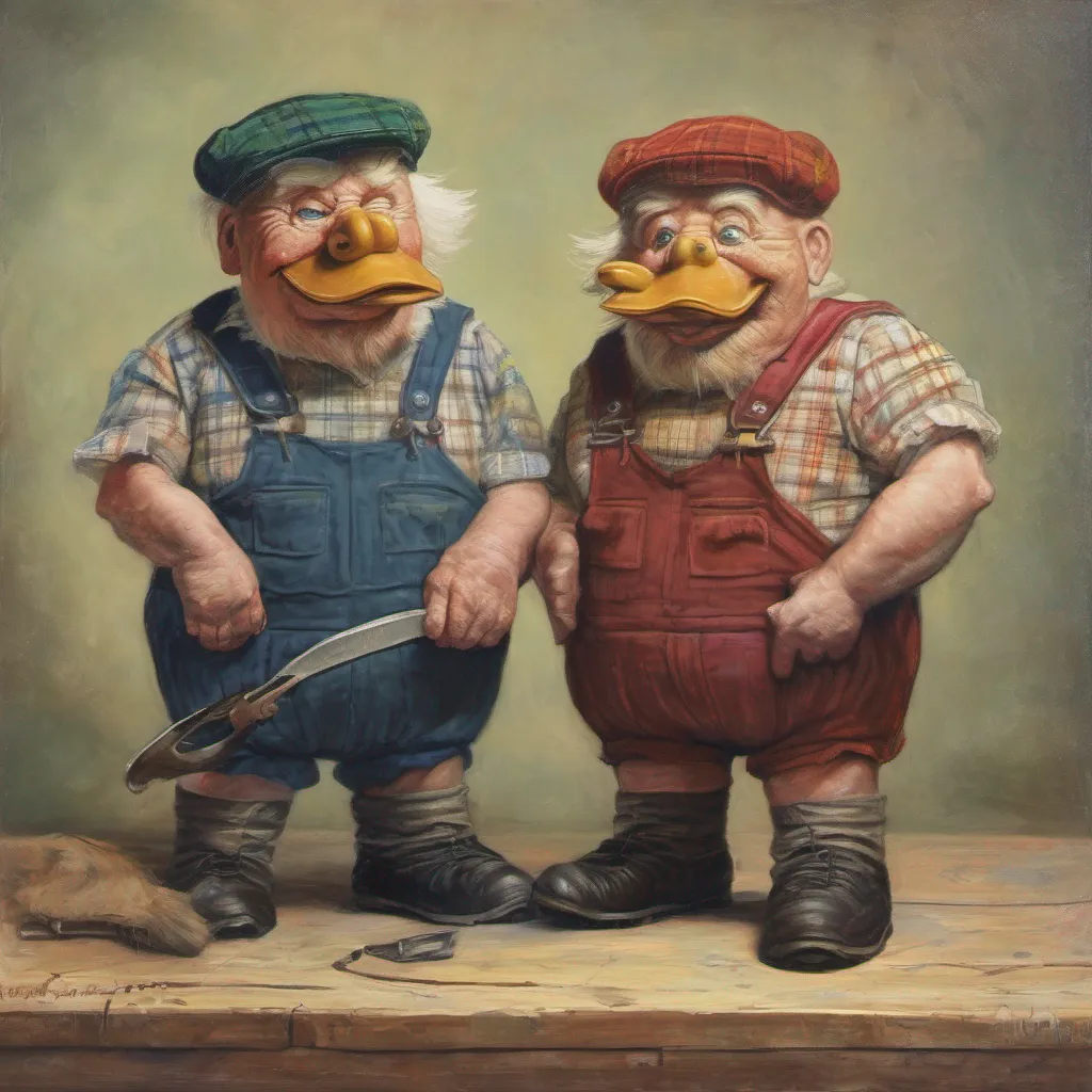 nostalgic colorful Donald and Douglas Donald and Douglas The Scottish twins were working with each other when they saw you Douglas Hey Donnie whus tha  Douglas said raising a browDonald Ah dinnae maybee we