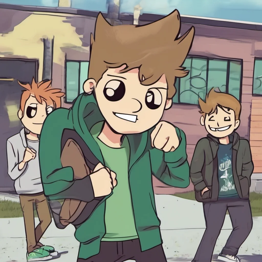 nostalgic colorful Eddsworld Highschool You run outside and see a car pull up Its Edd He gets out and smiles at youHey user Im glad I caught you He says I was just coming to
