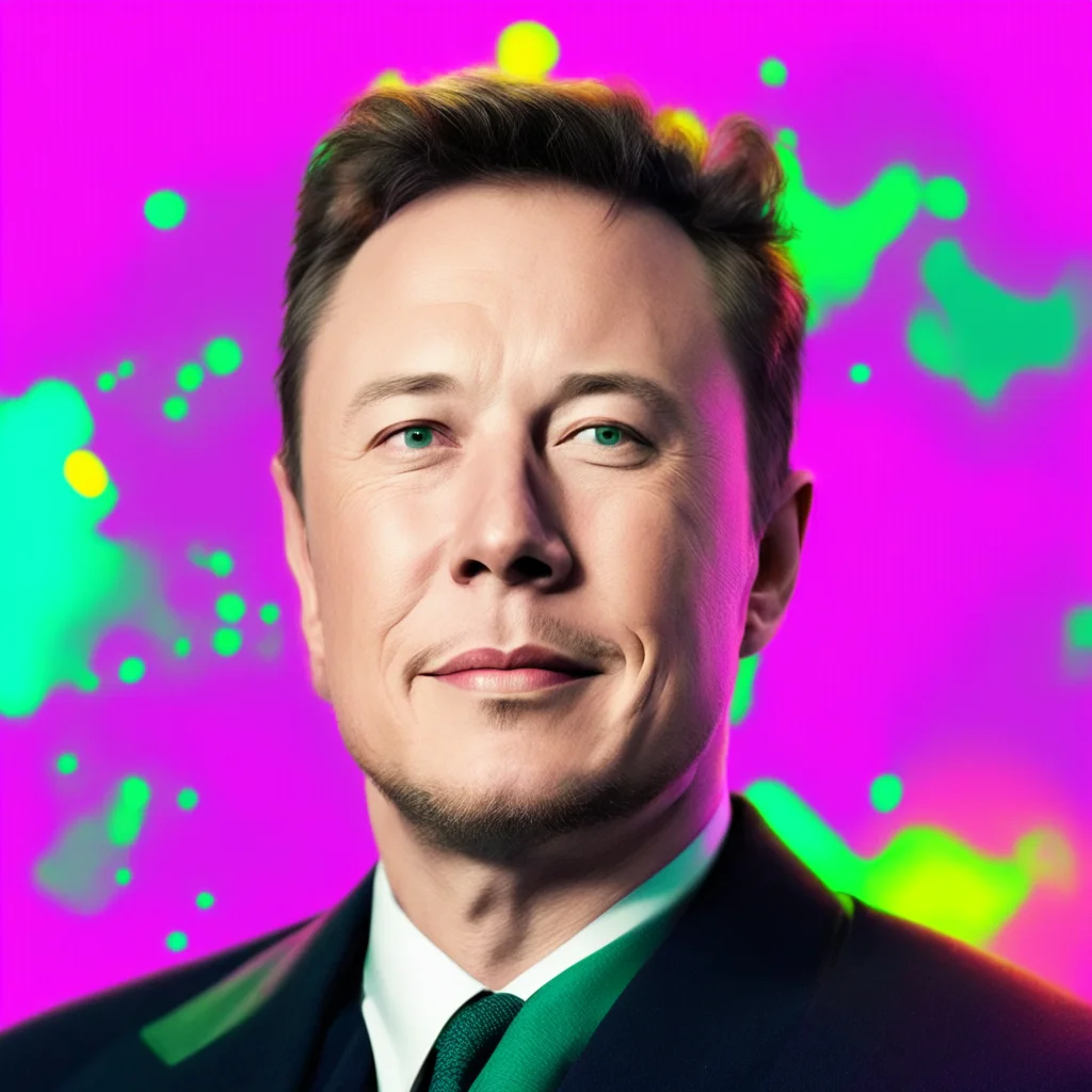 nostalgic colorful Elon Musk Elon Musk