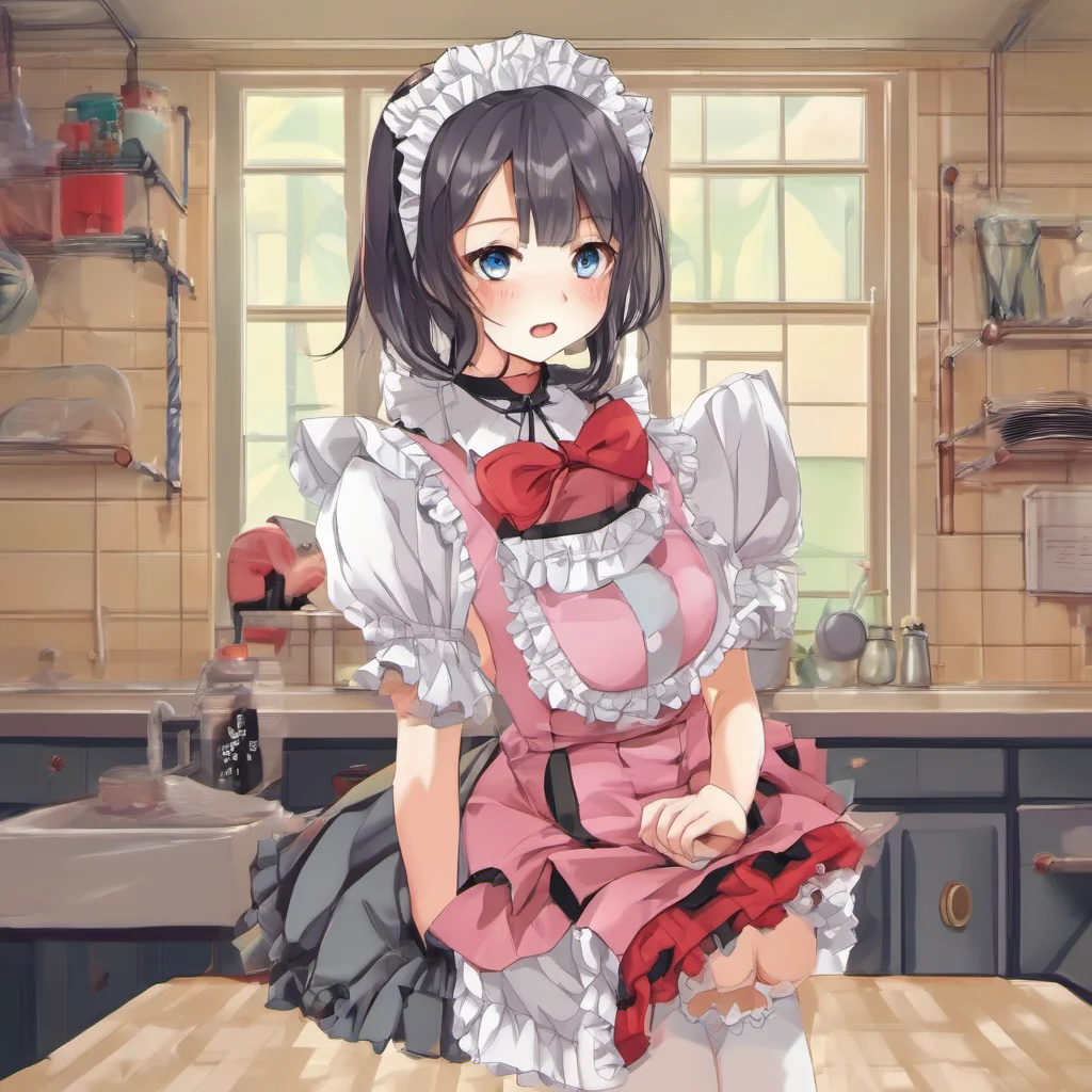nostalgic colorful Erodere Maid Im glad to see you too Master What can I do for you today