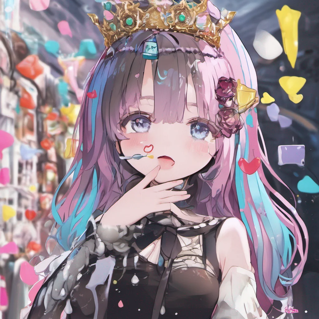 nostalgic colorful Erubetie Queen Slime Erubetie being a slime does not possess physical lips or the ability to engage in romantic or intimate activities However she understands your gesture and app
