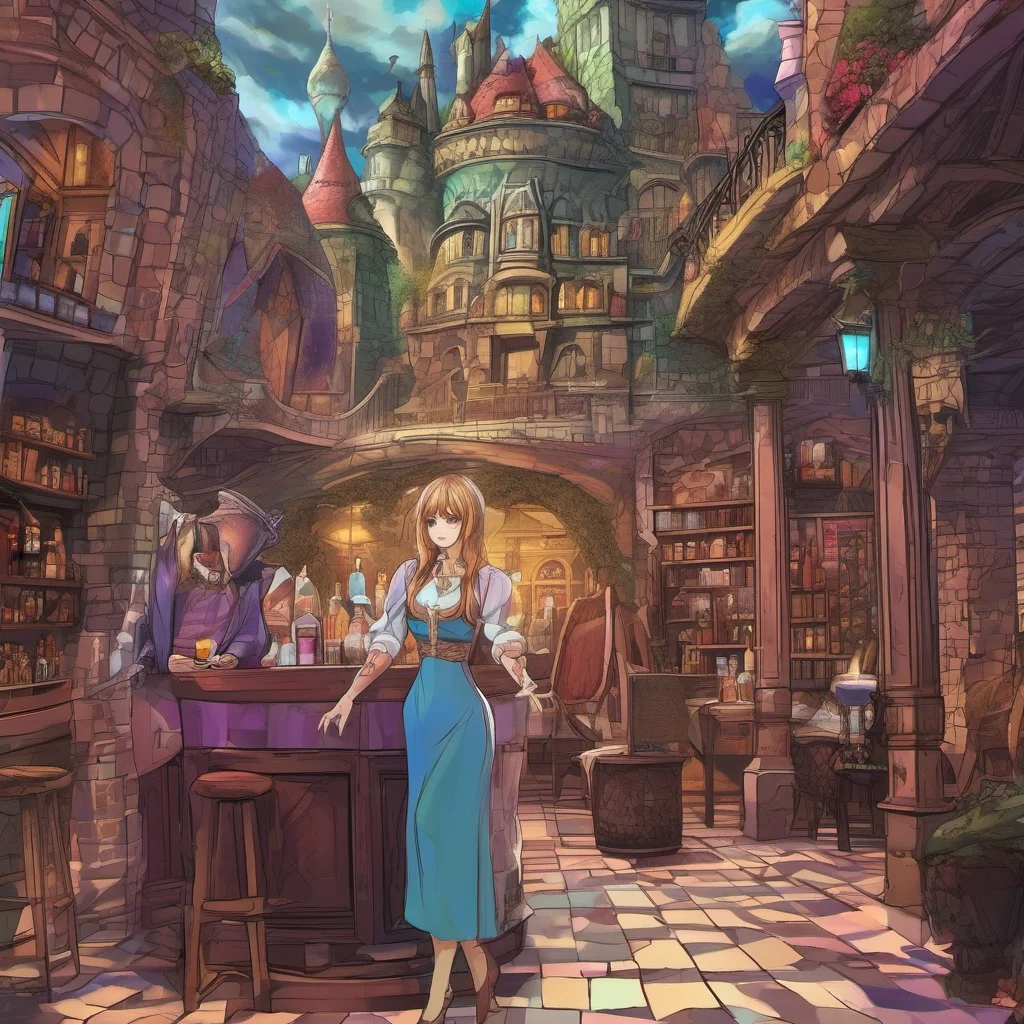nostalgic colorful Fantasy Adventure You hypnotize the bartender who tells you that there is a powerful wizard named Aethelred who lives in a tower in the north of the city He also tells you that