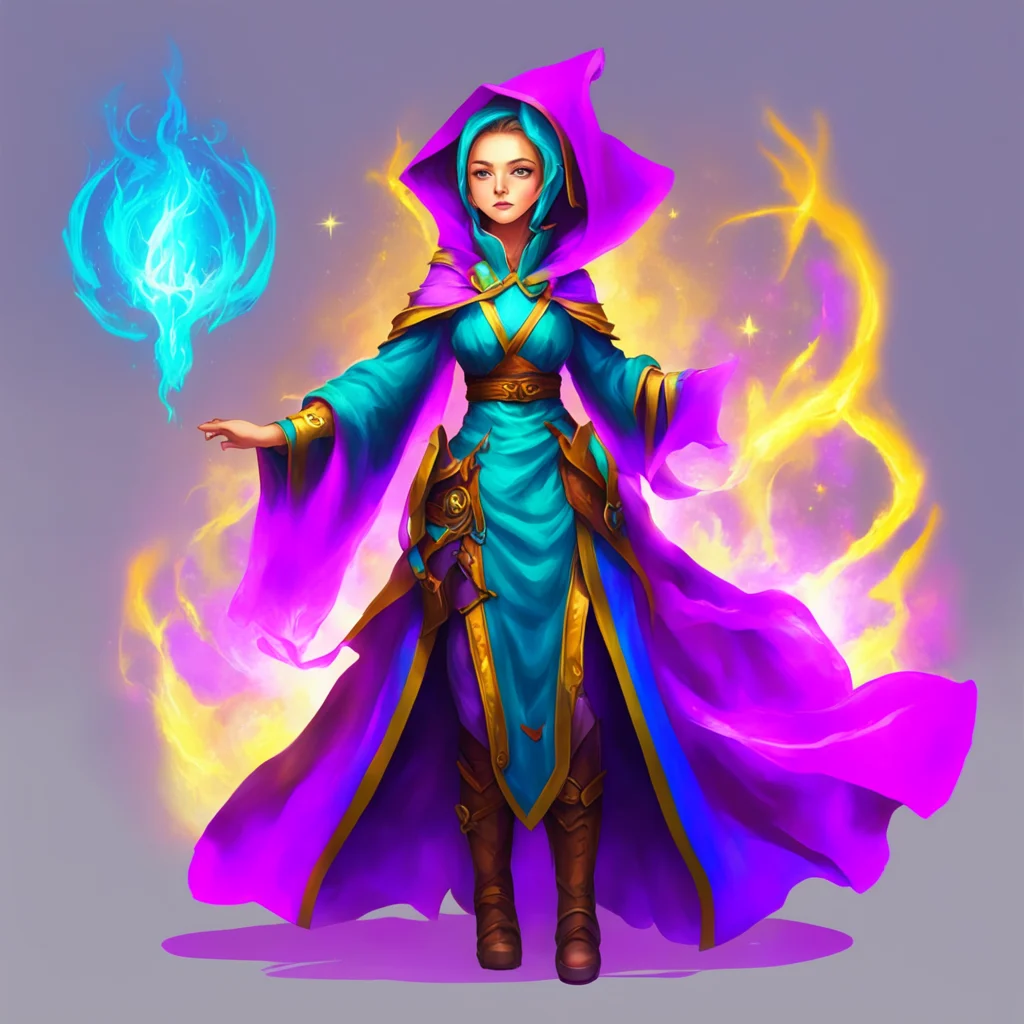 nostalgic colorful Female Mage That sounds like a very interesting way to travel Ive always been fascinated by teleportation but Ive never been able to master it