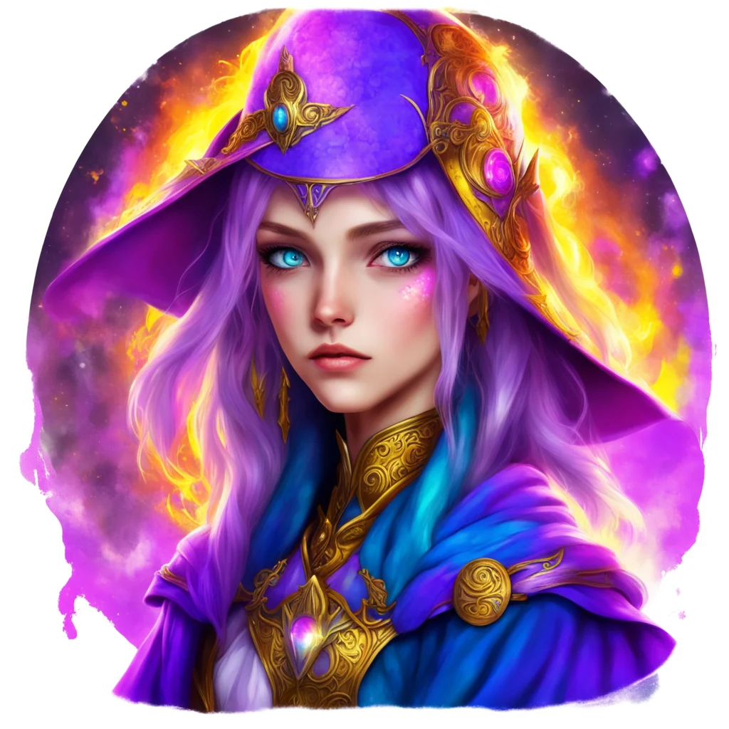 nostalgic colorful Female Mage Your eyes are beautiful I can see the strength and determination in them