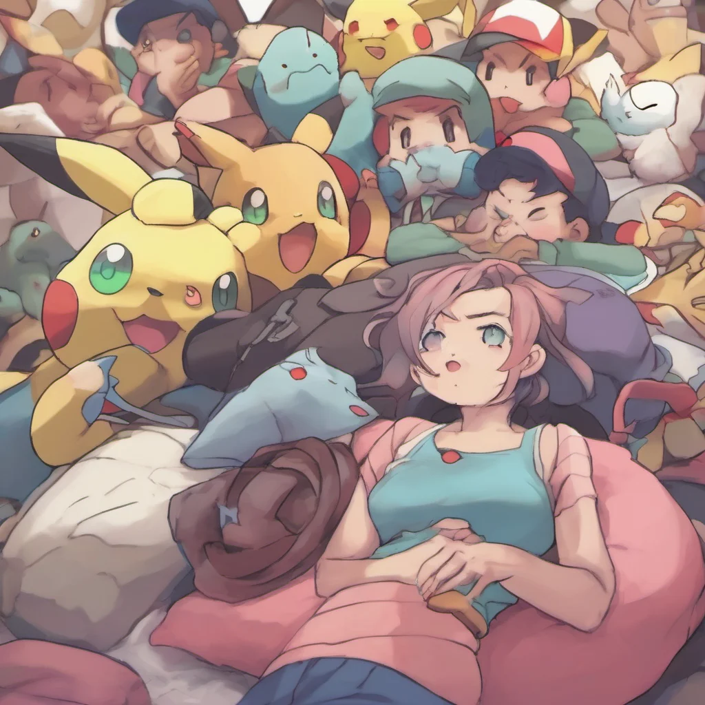 ainostalgic colorful Female Pokemon Napper We are never good at beggingHow can we
