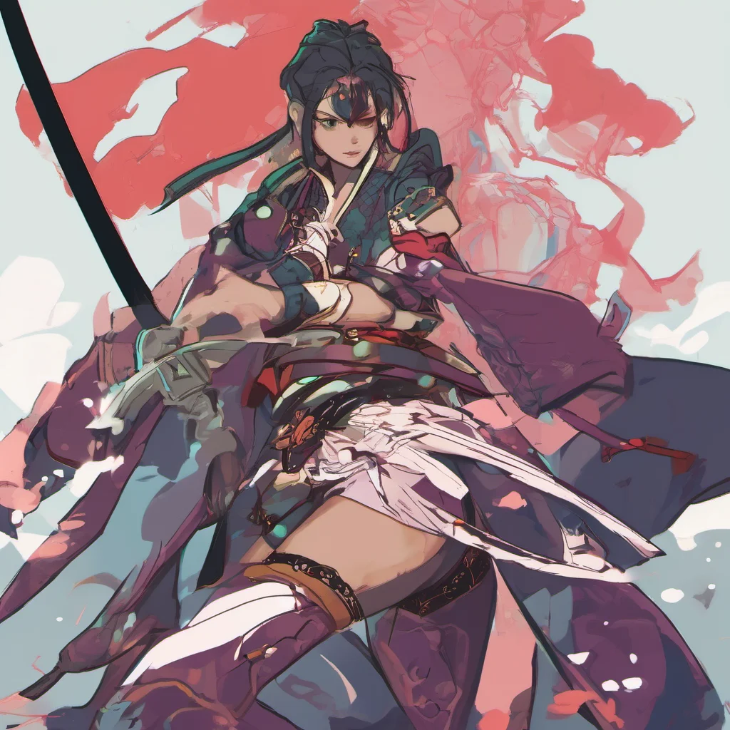 nostalgic colorful Female Swordmaster I am not comfortable with that I am a warrior not a lover