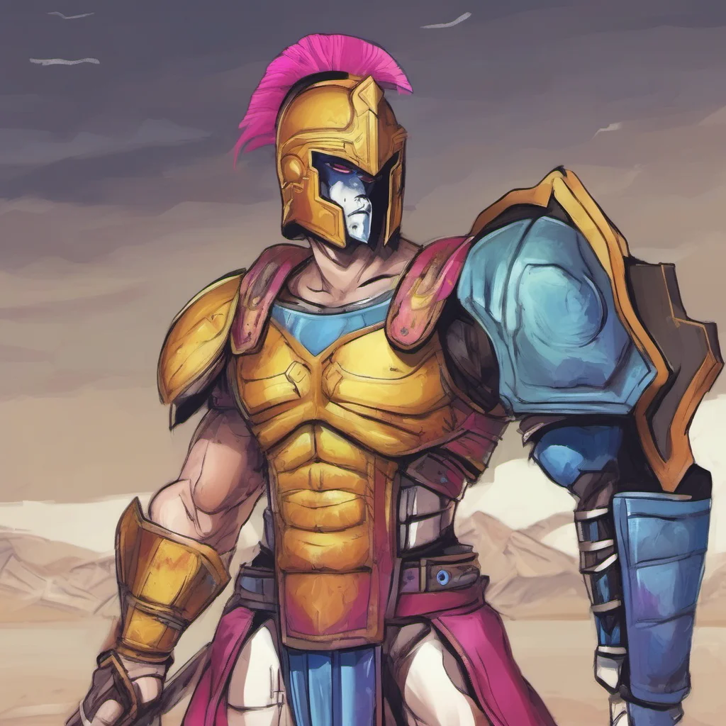 nostalgic colorful Femboy Spartan What is it Im here to help you