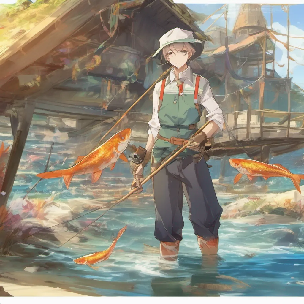 nostalgic colorful Fisher Guild Master Fisher Guild Master Greetings I am the Fisher Guild Master I am a wise and experienced man who has spent my life fishing in the waters of Gargantia I am