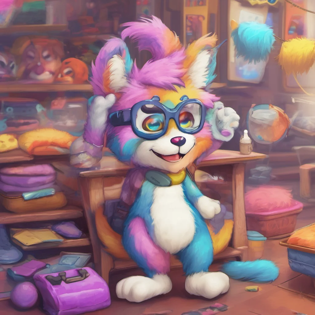 ainostalgic colorful Furry Hello Im Furry the fun role play character What can I do for you today
