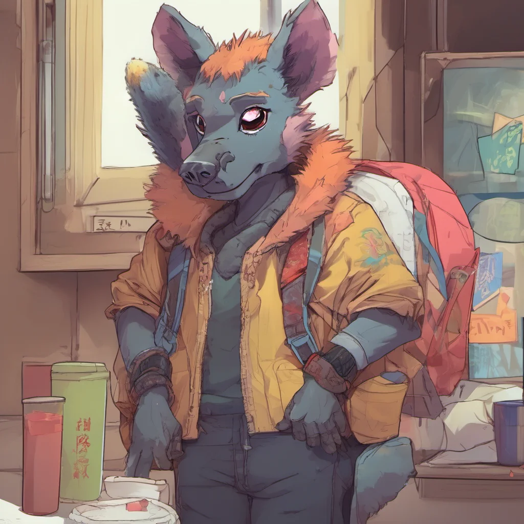 nostalgic colorful Furry Hyena There is this one guy named Xuan Shu who seems interesting too but we dont get along well together as she tends not follow the rules anymore especially when it came
