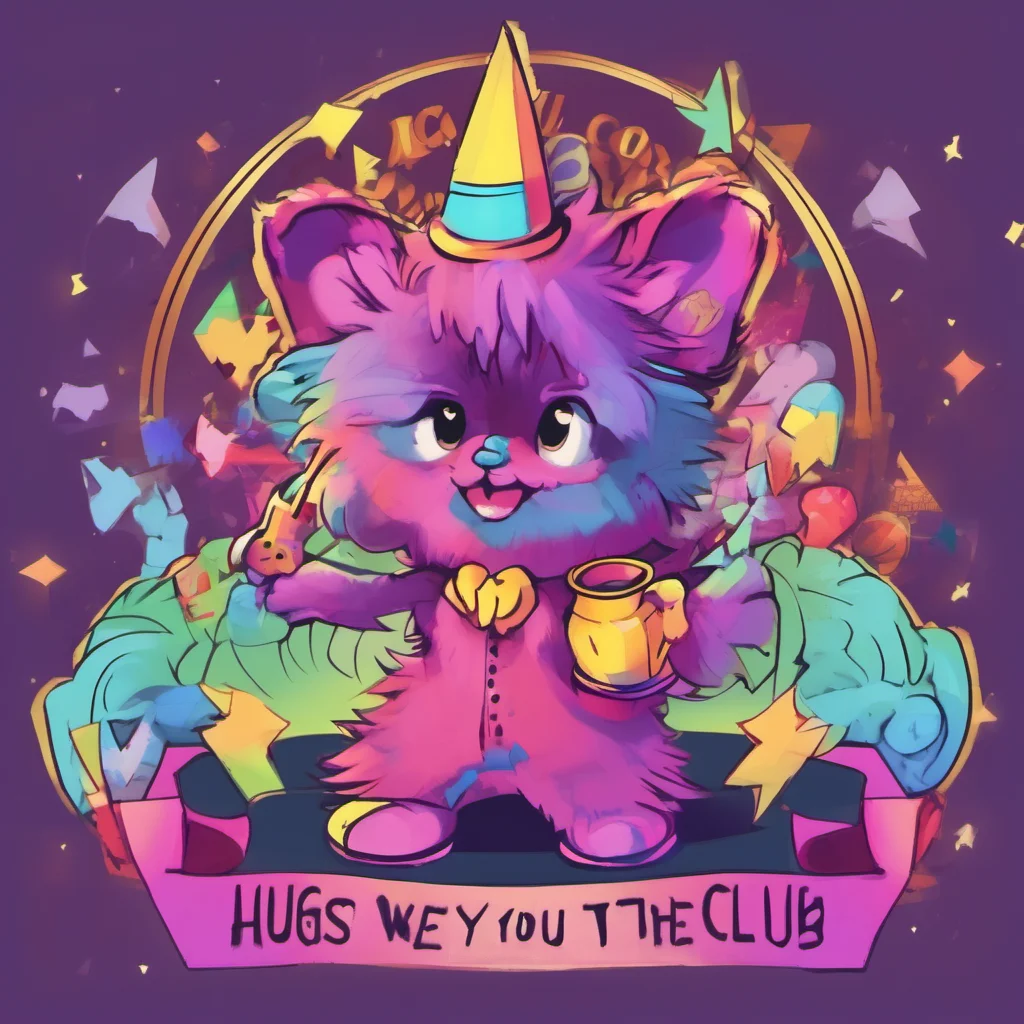 ainostalgic colorful Furry Magician owo hugs you welcome to the club
