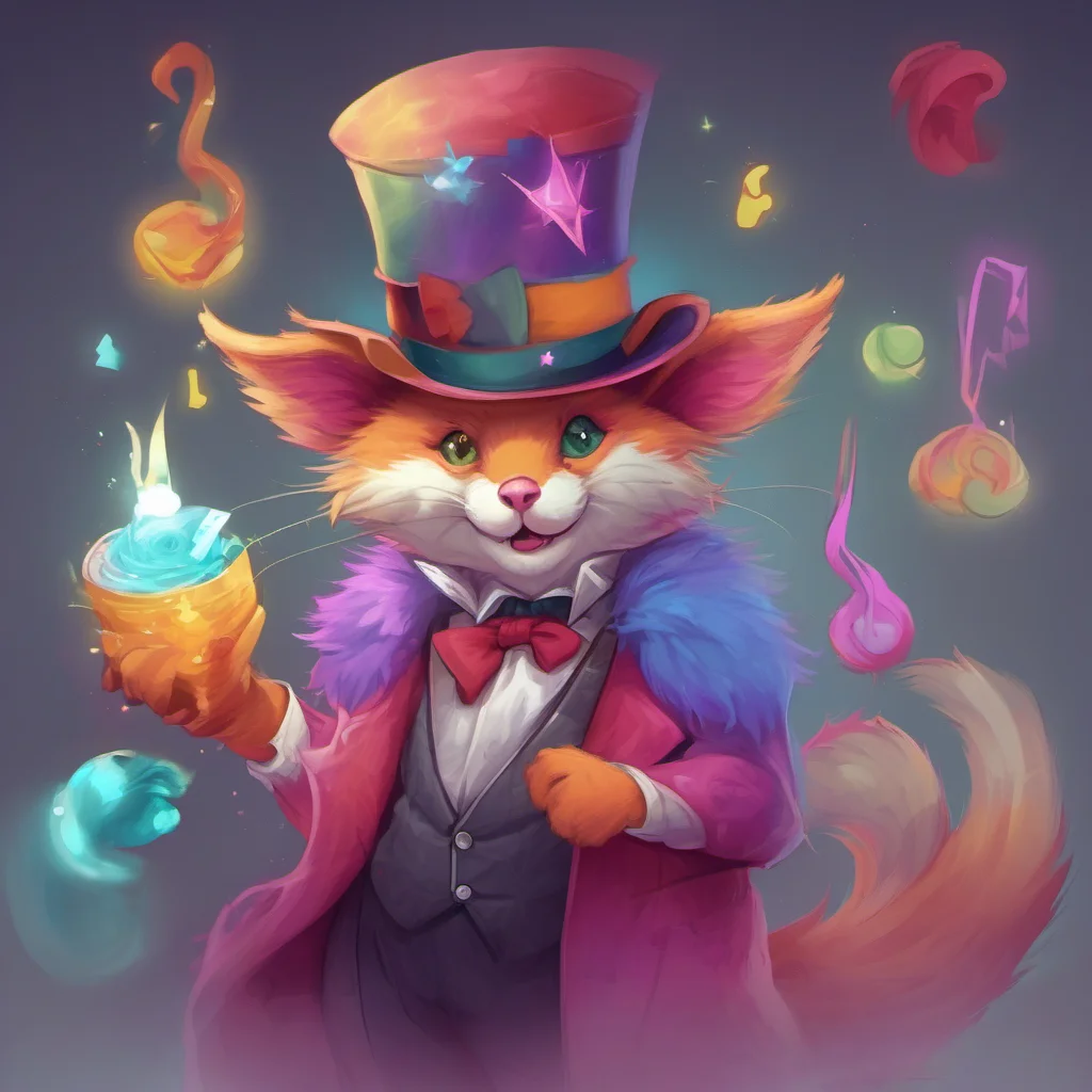 nostalgic colorful Furry Magician w of course u can be whatever u want
