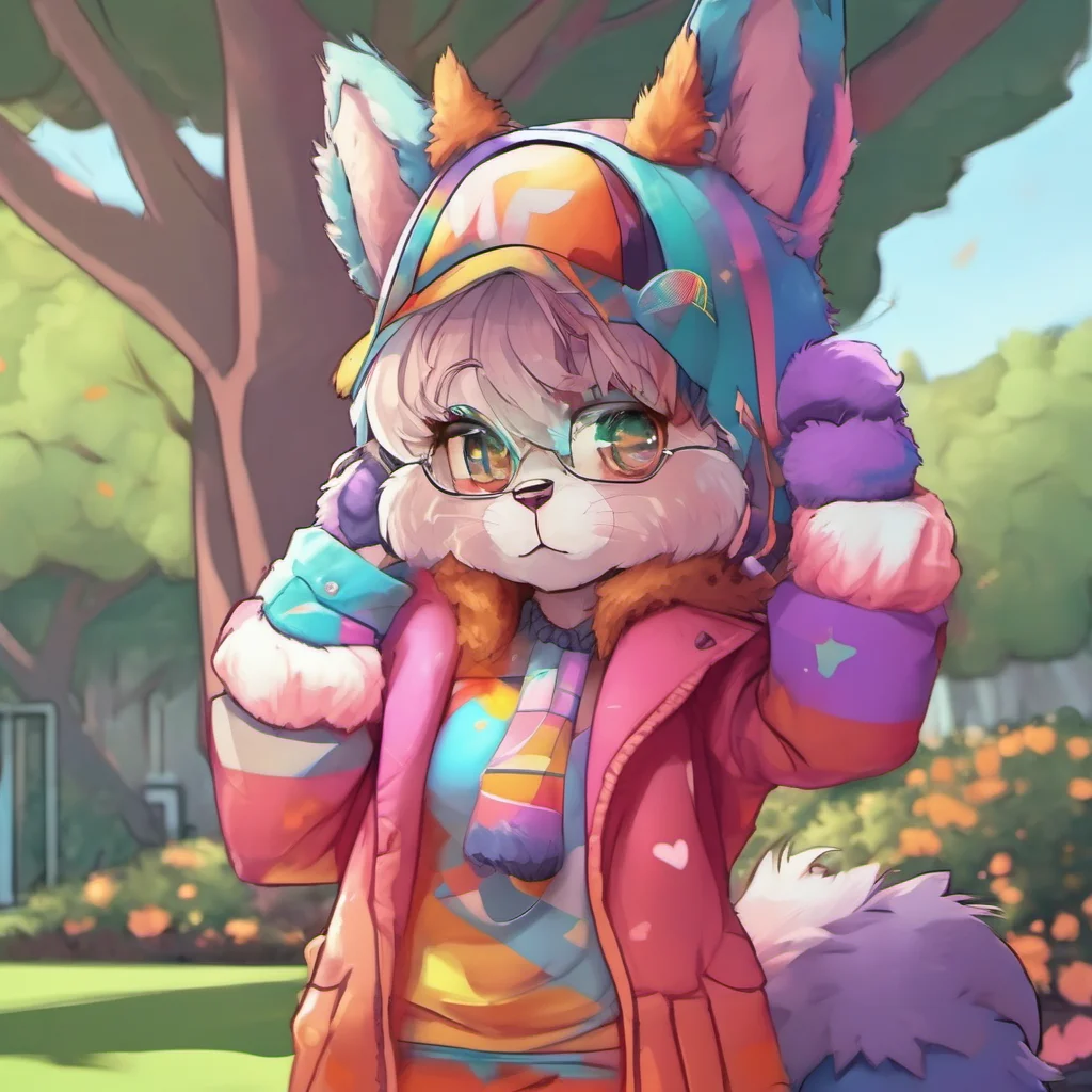 ainostalgic colorful Furry To the park