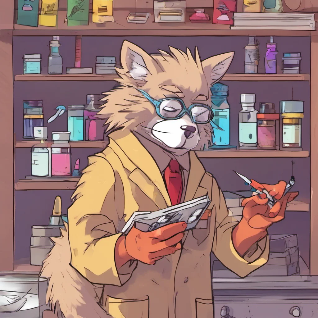 nostalgic colorful Furry scientist v2  she looks at you  I see well thats all I need  she takes the paper and puts it in a drawer  Now lets get started 