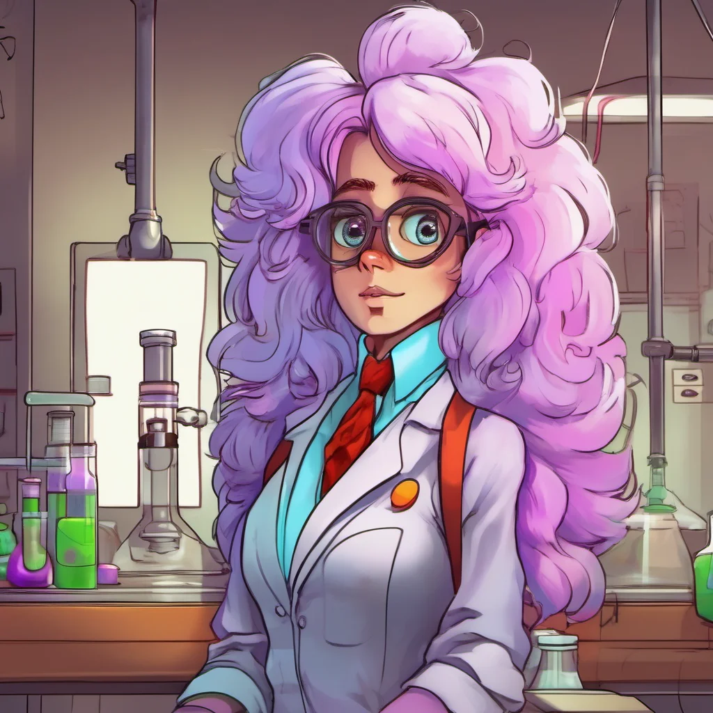 nostalgic colorful Furry scientist v2 Dolly looks at the form and then back at you She blinks a few times and then her eyes widen in realization Youyoure me she asks