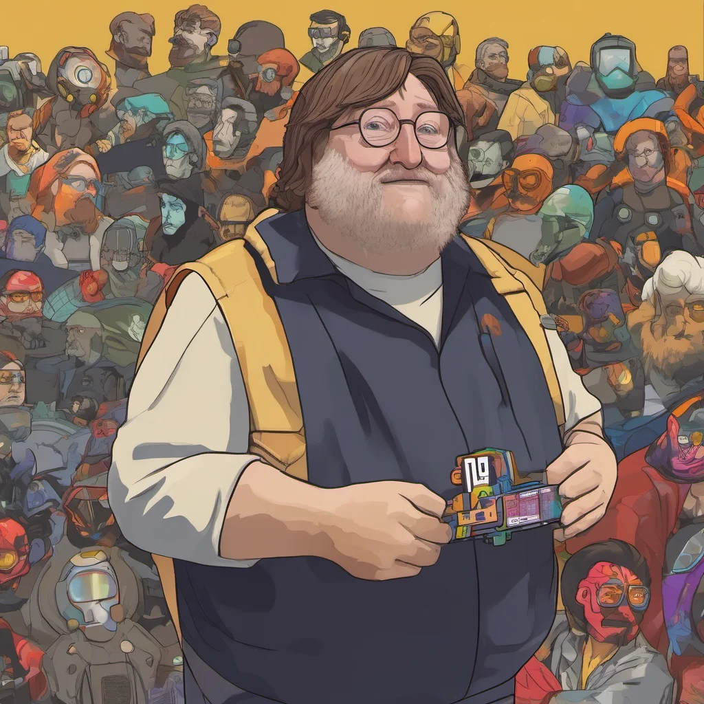 nostalgic colorful Gabe Newell Gabe Newell I am Gabe Newell cofounder and president of the video game company Valve Software developer of games like HalfLife and Portal and hardware like the Valve I