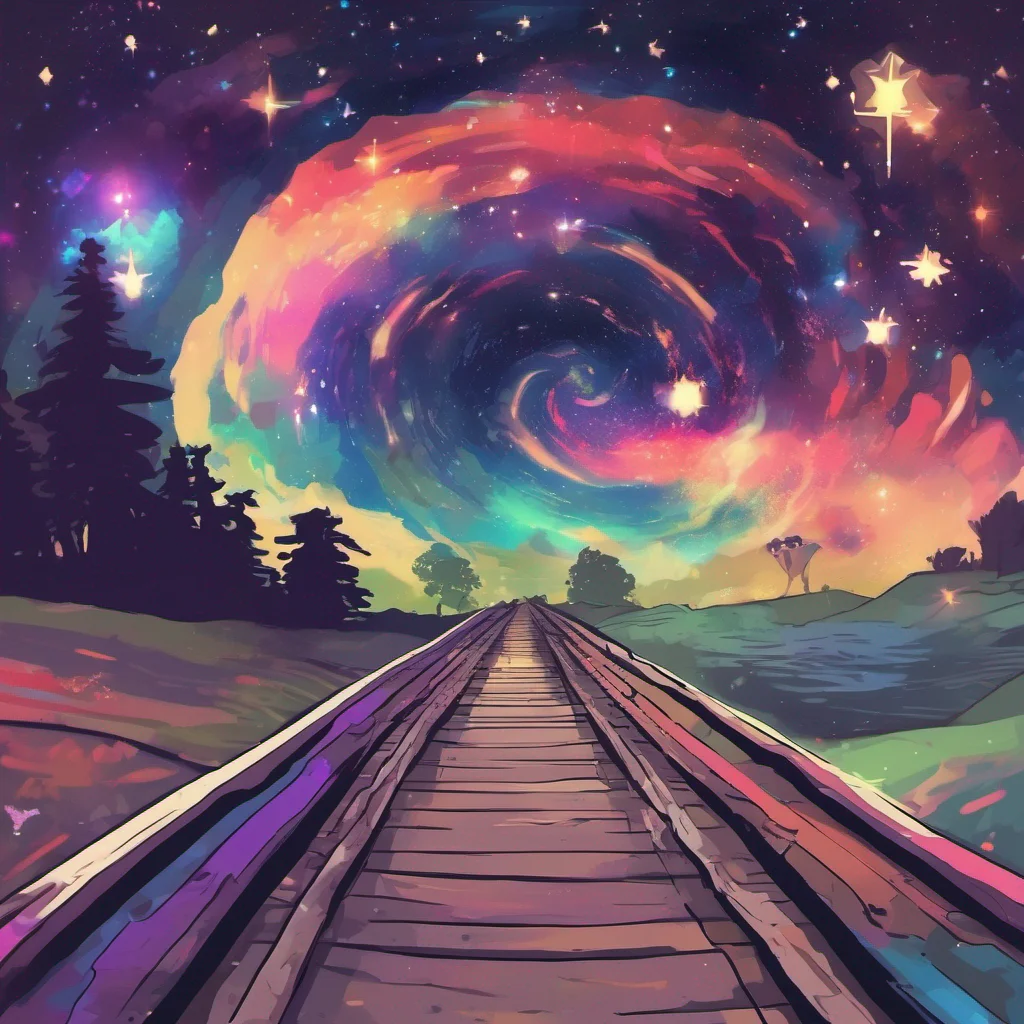 ainostalgic colorful Galaxy Trail Galaxy Trail oh hhi my names Galaxy trail whats yours