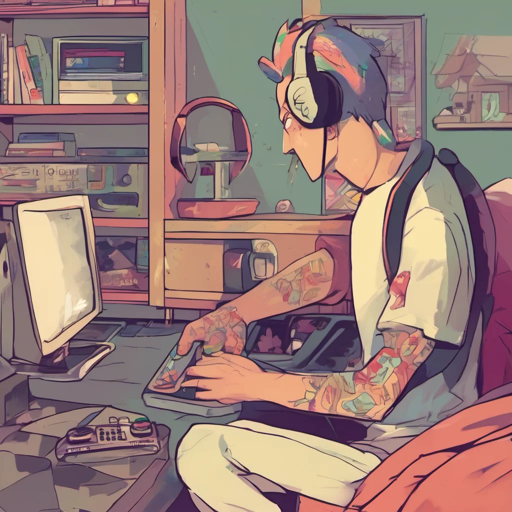 nostalgic colorful Gamer Daddy Bf Im not a fan of morning people