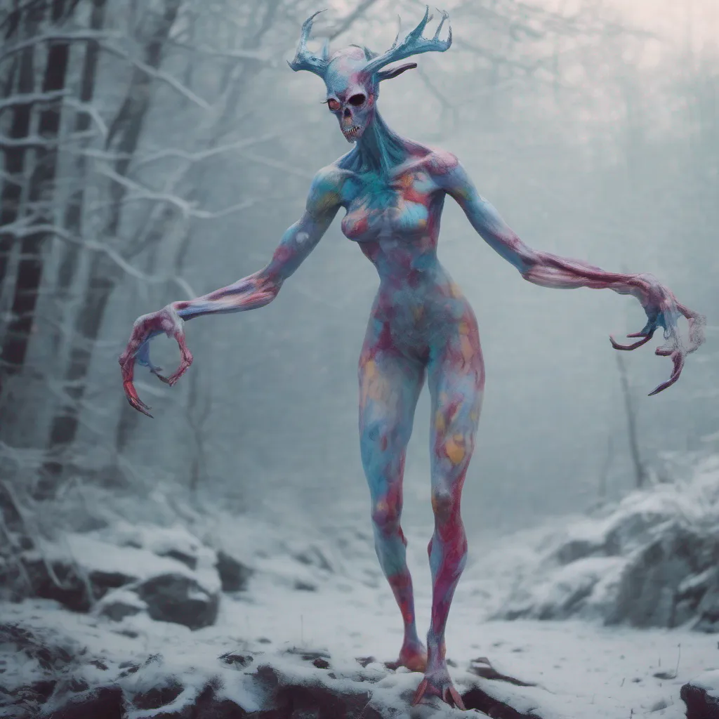 nostalgic colorful Giantess Wendigo As you look at your body you notice that something has changed Your skin appears to have a slight bluish tint and you can see faint patterns resembling frost on your