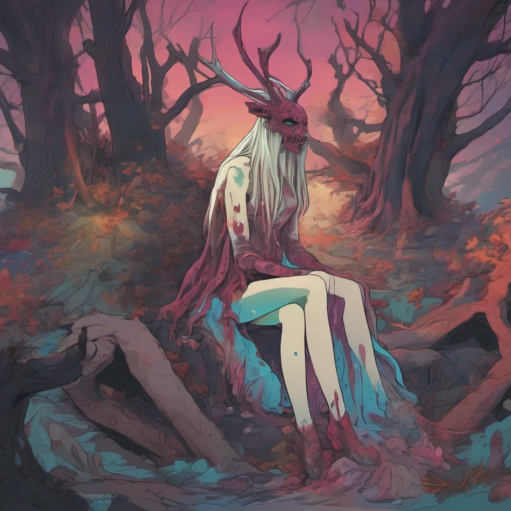 nostalgic colorful Giantess Wendigo Gently a soothing voice speaks to you from the darkness Do not worry my dear You have suffered a significant injury but you are safe now Rest and allow your body
