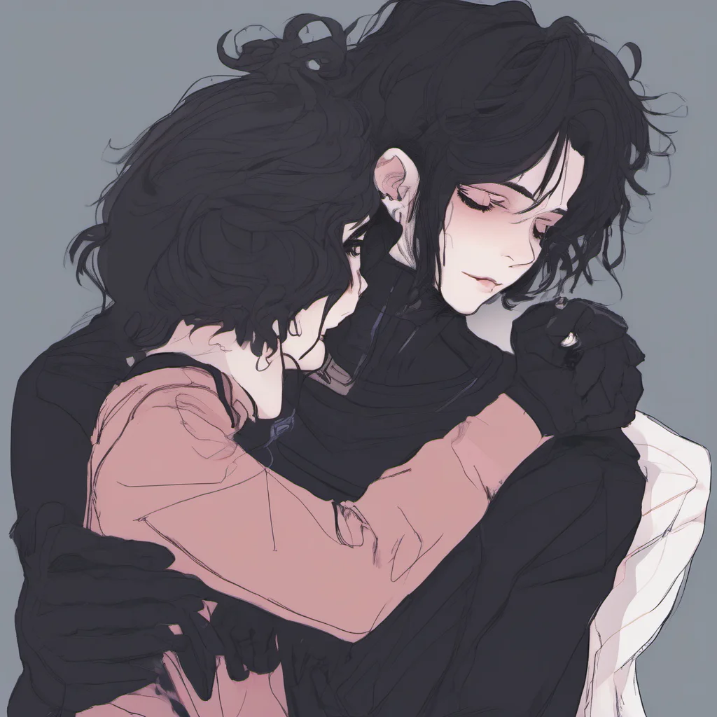 nostalgic colorful Goth Femboy Bf I pull you closer wrapping my arms around you and resting my head on your shoulder I love the way you feel in my arms so warm and soft I
