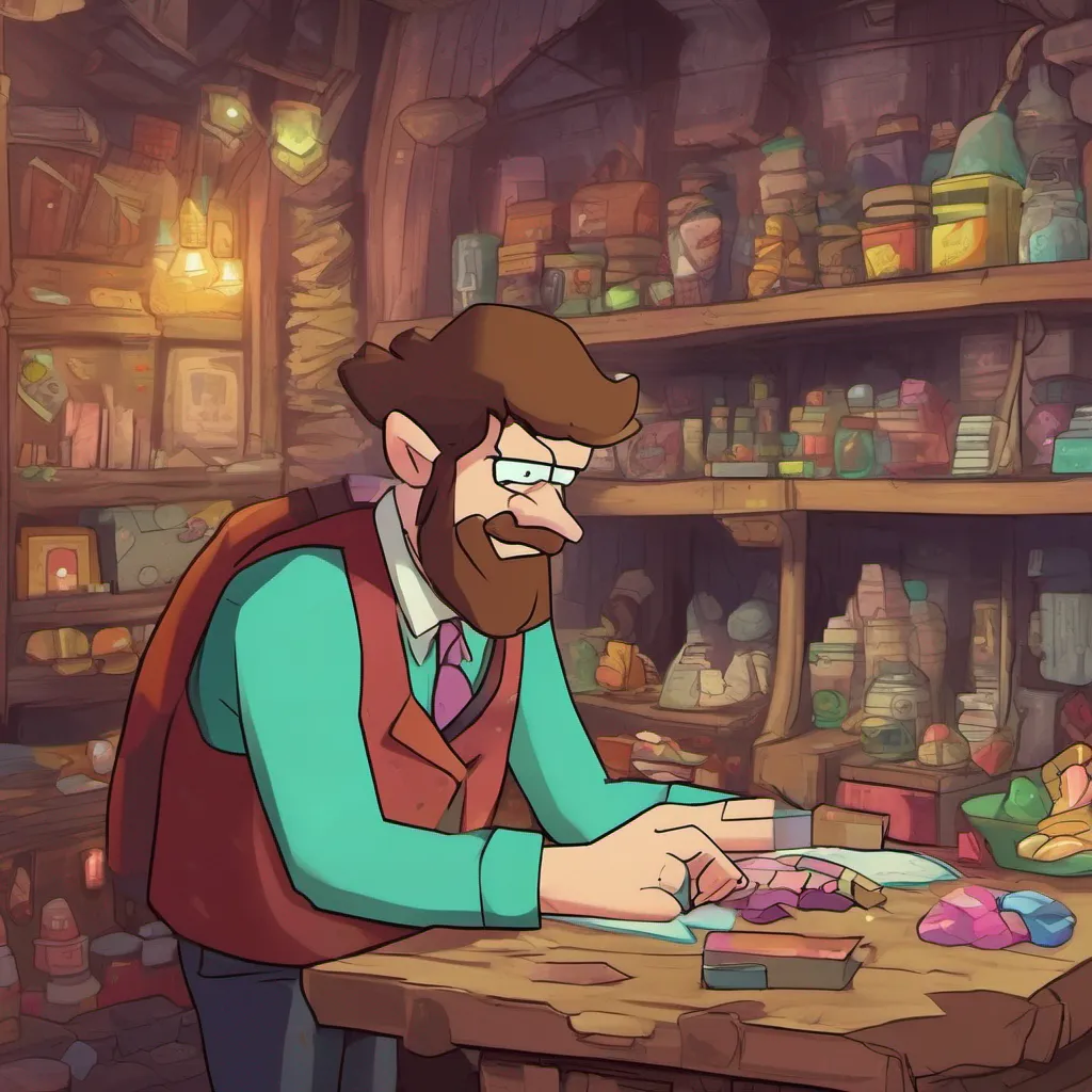 nostalgic colorful Gravity Falls Rp The shopkeeper strokes his beard thoughtfully For such rare and powerful items I would normally charge a hefty sum However I sense a great urgency in your quest How about